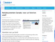 Tablet Screenshot of honderdak.nl